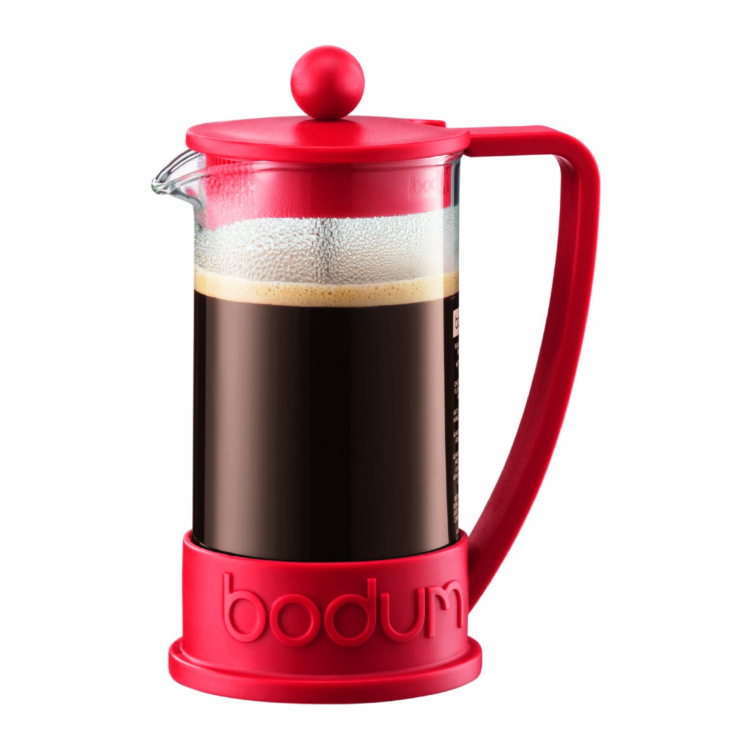 BODUM 10948-294 Brazil French Press Coffee Maker, 0.35 L - Red — image 1