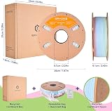 ERYONE Matte PLA Filament 1.75mm Rainbow 1kg 2.2lb Spool view 6