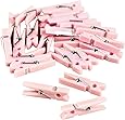 Fun Express Baby Pink Mini Clothespin Baby Shower Party Favors - 48 Pieces