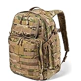 5.11 Tactical Backpack, RUSH 24 2.0 Military Survival Molle Back Pack with Laptop Compartment, 37L, Multicam, Style 56564ABR