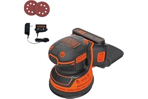 BLACK+DECKER 20V MAX* Random Orbital Sander, Cordless (BDCRO20C)