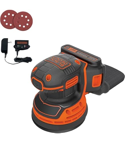 Greenworks 24V Cordless Orbital Sander, Variable Speed, 11000 OPM, 3