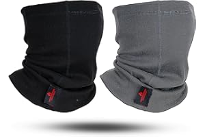 LANLFY FR Face Mask For Men CATHRC2 Flame Resistant Neck Gaiter Covering 100% Cotton Arc Flash Welding Shield Protector 12CAL