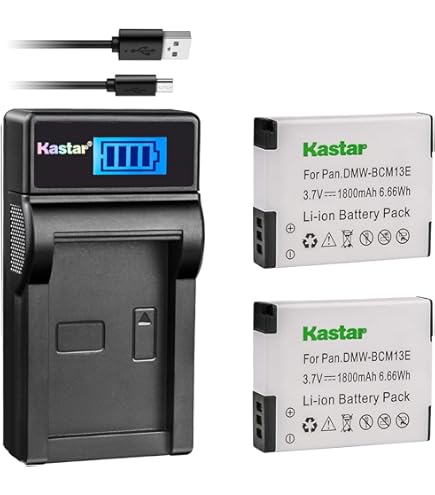 Trade-Shop Set Batteria Li-Ion + Caricabatteria Auto Per Fotocamera Panasonic Lumix DMC-LZ40, TZ55, TZ60, TZ70 - 3