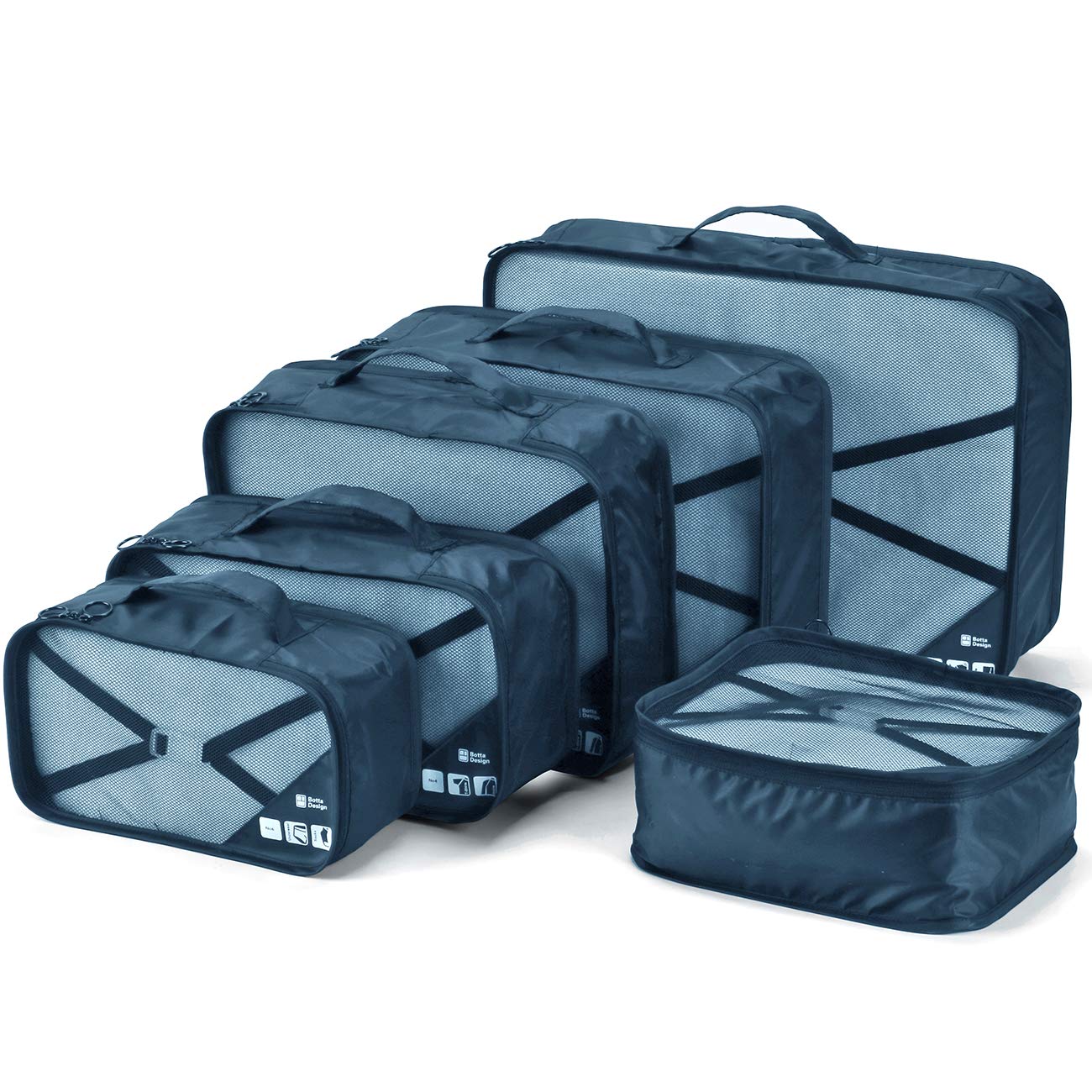 IMounTEK 9-Piece Waterproof Travel Packing Cubes – EVA Clothes Organizer Bags For Suitcase Luggage