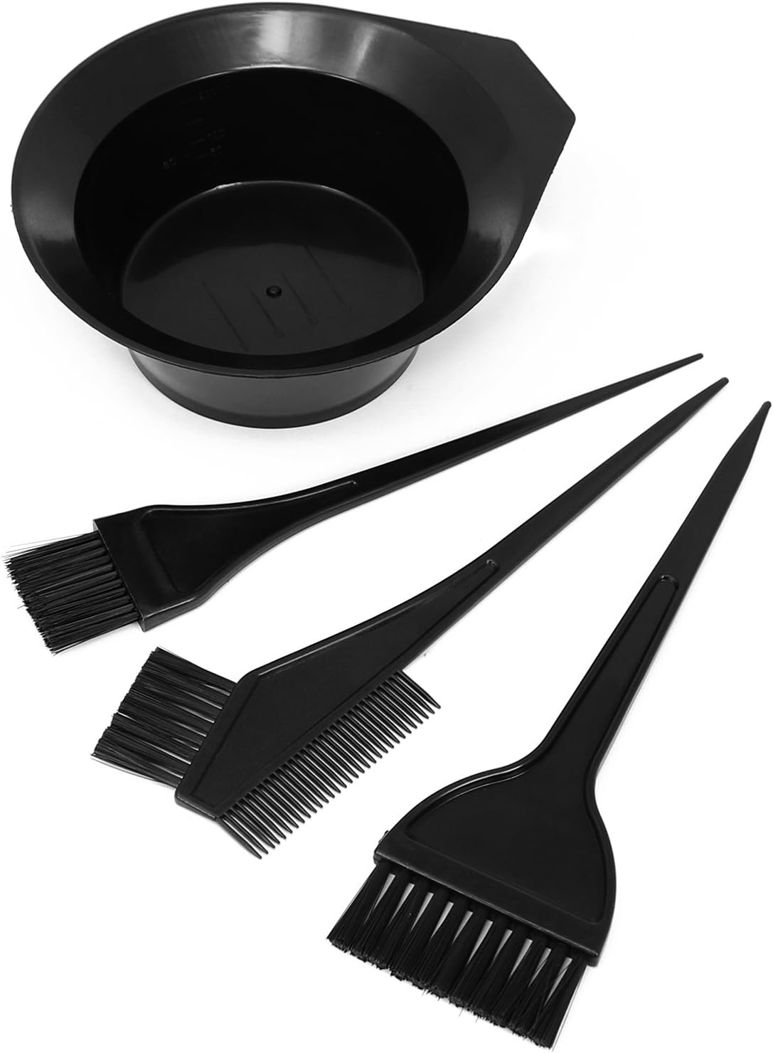 com-four® 8-Part Hair dye Set including Different Brushes and Dyeing Dish in Black, dye Set for Mixing Hair dye (Hair dye Set - Image 3