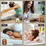 YMing Candles Gifts Set for Women 4 Pack 3.5 oz Soy Glass Jar Aromatherapy view 9