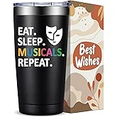 Fufandi Theater Gifts, Broadway Musical Gift - World Theatre Day, Birthday, Chistmas Gifts for Theaters Lovers Actors Music Teacher - Tumbler Cup 20oz