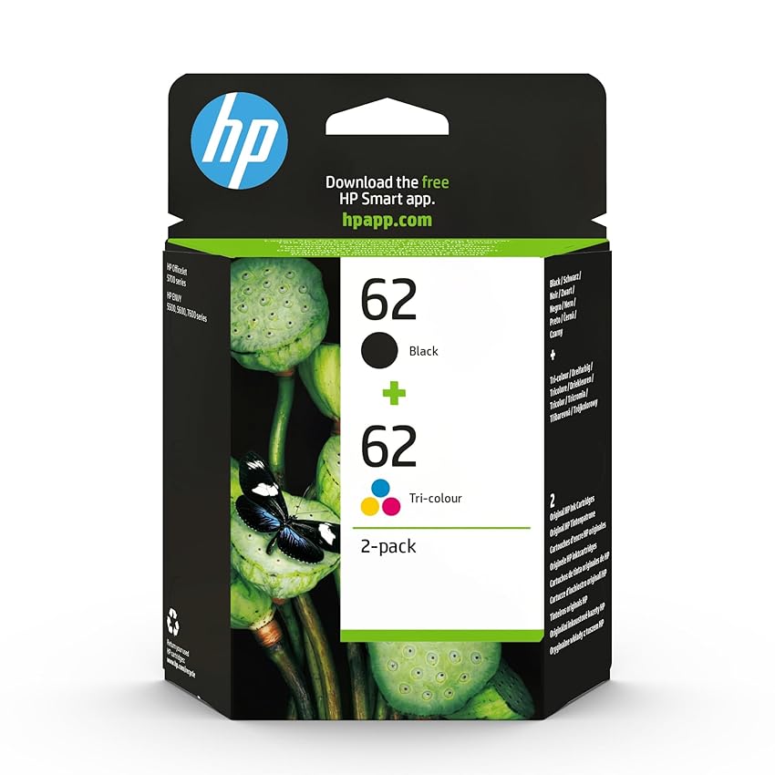 HP 62 Nero e Tricromia, N9J71AE