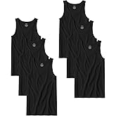 Andrew Scott Men's Cotton A-Shirt Tanks | Tag Free 100% Cotton Tank Tops |Multi Packs-Colors