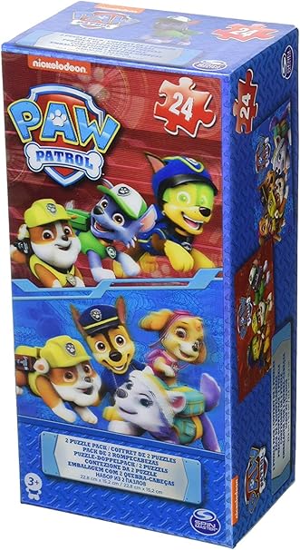 Paw Patrol Lenticular Cardboard 2 Puzzle Tower Box