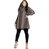 City Chic Women's Plus Size Tunic-Illusion