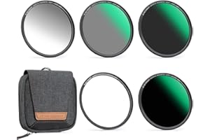 K&F CONCEPT 82mm 5-in-1 Magnetic Lens Filter Kit, Includes GND8+ ND8+ ND64+ ND1000+ Adapter Ring, Neutral Density Multi-Layer