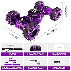 Tecnock Remote Control Car for Boys Girls, 2.4GHz