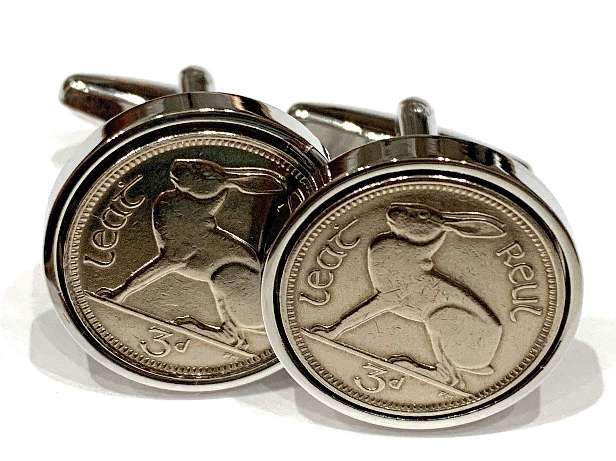 Irish Hare Coin Cufflinks - Shooting Cufflinks - Sport lovers