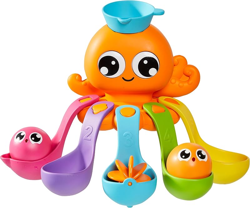 Toomies E73104 Tomy 7 in 1 Activity Octopus Bath Toy Multicoloured 18m+