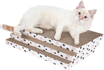 ComSaf Cat Scratcher Cardboard Large 43x26 cm 3PCS Double-Sided