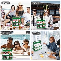 Bodaon 6 Cup Drink Carrier with Handle, Plastic Cup