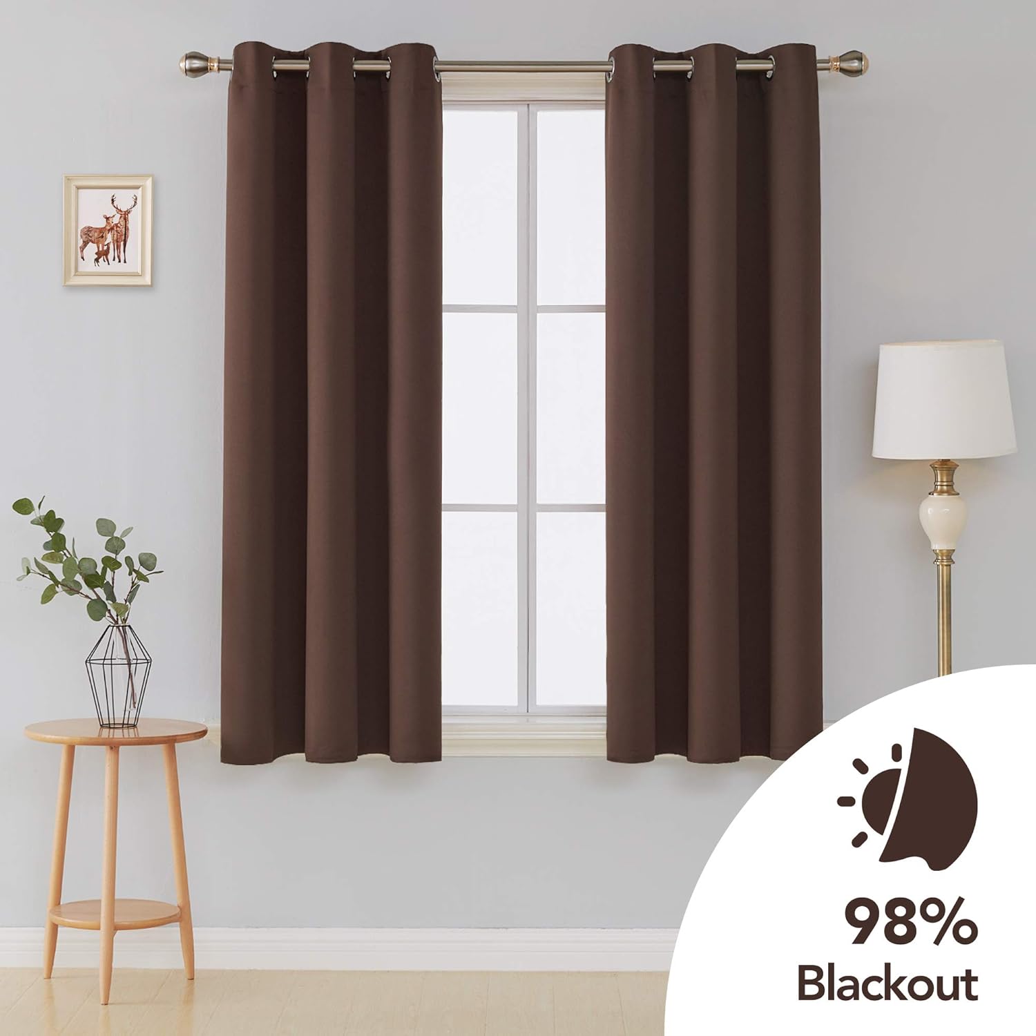 Best purple and chocolate brown kitchen curtains