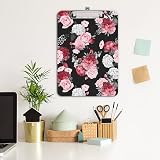 Hnogri A4 Clipboard Pink Rose Low-Profile Clip Fashion Design view 4
