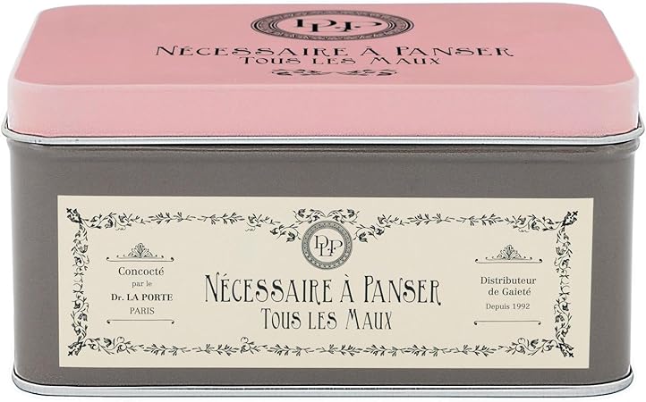 Derrière la porte - Caja con texto “Nécessaire à Panser“: Amazon.es: Hogar