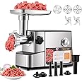 Flyseago Meat Grinder Electric 3200w High Capacity Commercial Heavy Duty Meat Grinder and Sausage Stuffers, Kubbe Kit for Household Use & Commercial