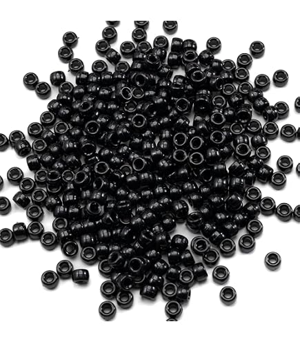 100 PCS Lime Green Pony Beads – 9x6mm, For Kids Crafts, Jewelry & Hair Braiding