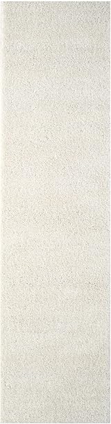 THE RUGS Living Room Rug Shaggy 30mm White 80x300 cm view 6