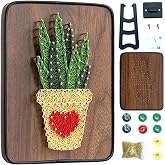 BAZIMA DIY String Art Kit for Beginner, DIY Aloe Craft Kit,Unique Gift,Craft Kit for Holidays