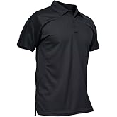 MAGCOMSEN Men's Polo Shirt Quick Dry Performance Short Sleeve Tactical Shirts Pique Jersey Golf Shirt