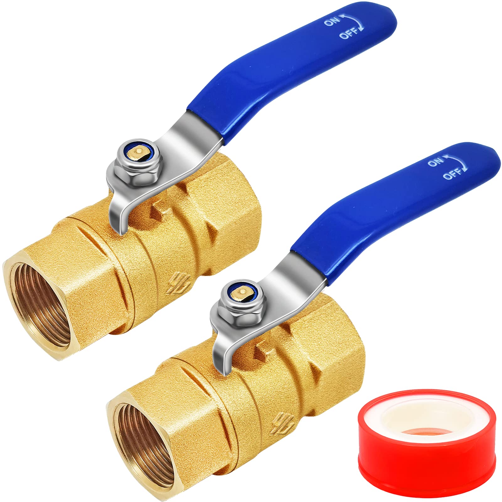 5er-Pack EFIELD 1 Zoll Kugelhahn Aus Messing – 600 WOG, Vollport, FIP-Gewinde – Für Wasser, Öl, Gas, – Bleifrei & Ausblassicher