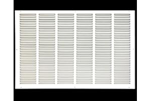 HVAC PREMIUM 32" x 16" Return Air Grille - Sidewall and Ceiling - HVAC Vent Duct Cover Diffuser - [White] [Outer Dimensions: 33.75w X 17.75" h]