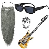 Rocker Costumes, Rockstar Halloween Costumes, Rock and Roll Accessories, for 80s Concert Rock-n-roll Theme Party