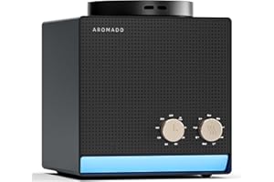 Aromadd Smart Aroma Scent Waterless Essential Oil Diffuser, Cold Air Tech Scent Air Machine for 2000 Sq Ft,200ml Hotel Collection Diffuser for Home & Office (Black Titanium, Single Scent)