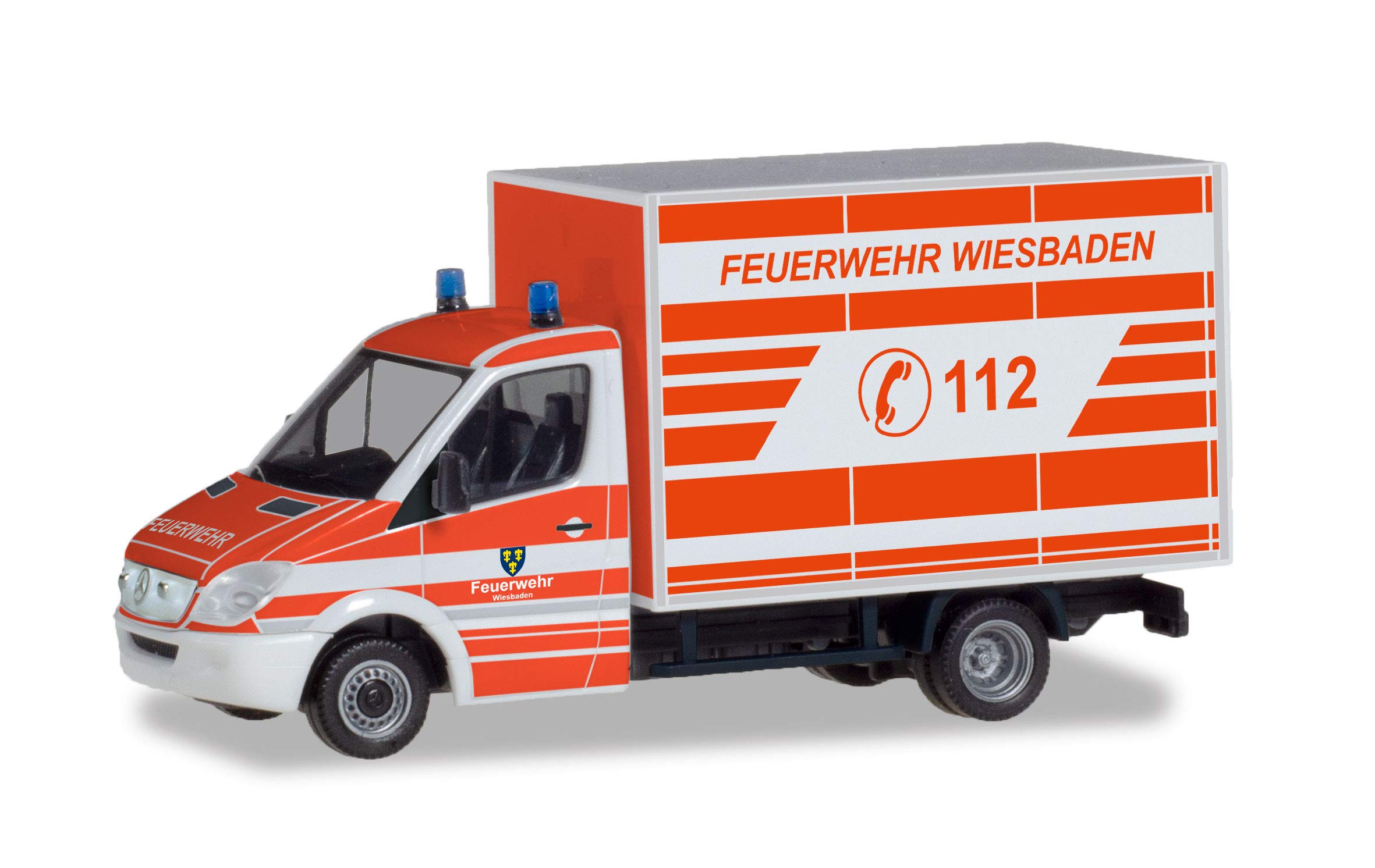 herpa Mercedes-Benz Sprinter Wiesbaden Fire Brigade suitcase