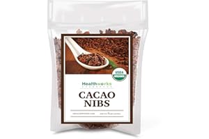 Healthworks Cacao Nibs Raw Organic (80 Ounces / 5 Pound) | Criollo Bean | Unsweetened Chocolate Substitute | Certified Organic | Keto, Vegan & Non-GMO | Antioxidant Superfood