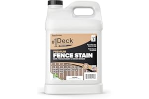 SaverSystems #1 Deck Premium Wood Fence Stain - Semi-Transparent Sealer (2.5 Gallon, Cedar)