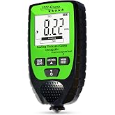 Paint Thickness Gauge CM-205FN for Cars &ndash; Digital Coating Thickness Meter | Auto Fe/NFe Detection, 0.1 &mu;m Resolution, 0&ndash;1500 &mu;m (0&ndash;59.1 mils), &plusmn;(3%+2 &mu;m) Accuracy, Backlit LCD