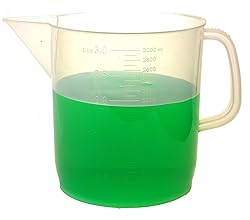 EISCO Plastic Pitcher, 3000mL (3L) - Short