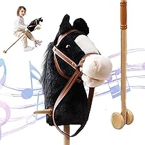 Toddler Stick Horse Stick Horse With Light-Up Wheels Sound