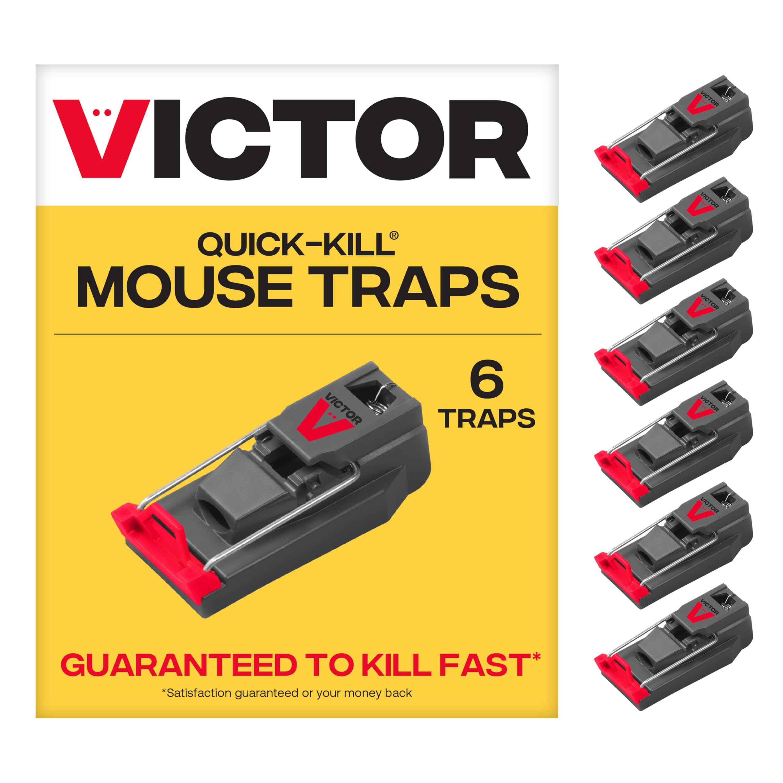 Photo 1 of Victor M123SSR Quick-Kill Easy Set Mouse Trap, 6 Reusable Victor Mouse Traps