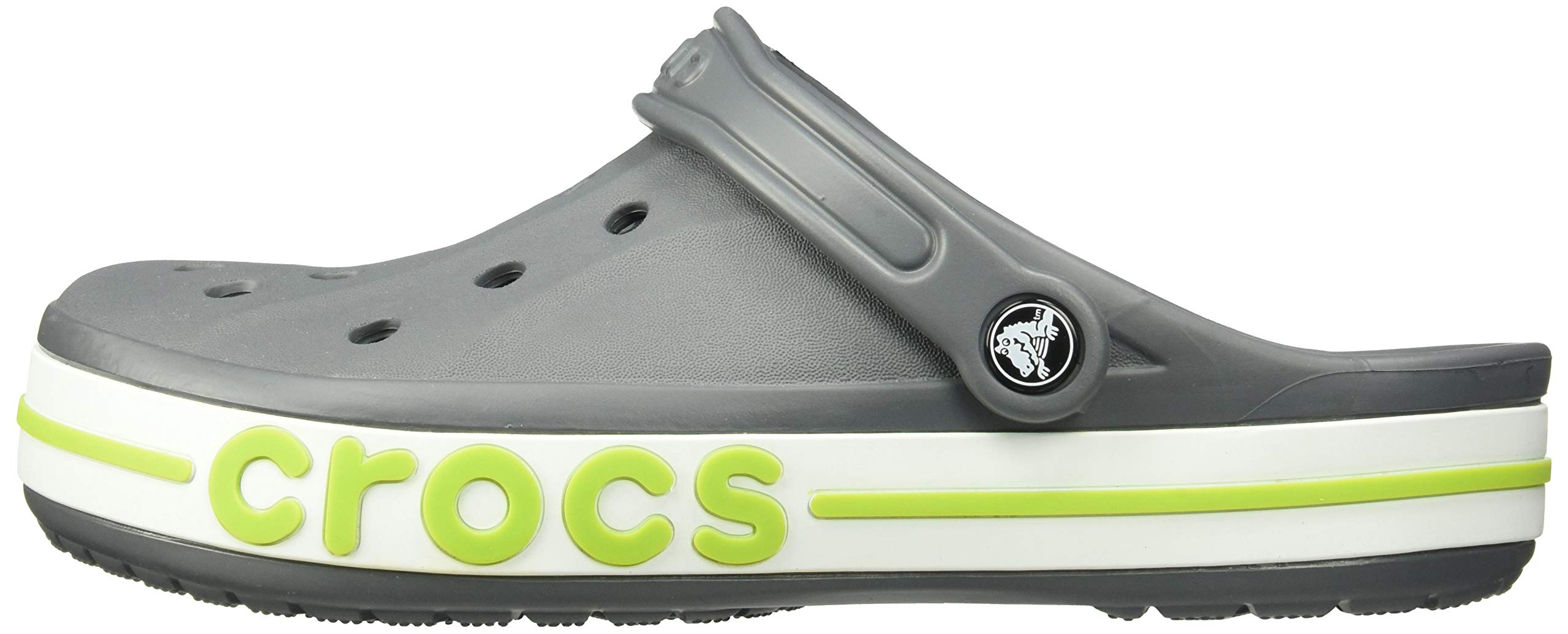 black and white bayaband crocs