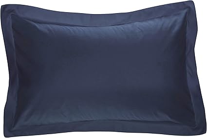 Levinsohn Fresh Ideas Tailored Poplin Pillow Sham Standard Navy