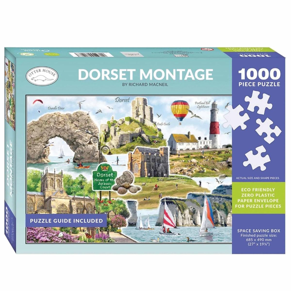 Otter House Gift Jigsaw Puzzle 1000 Piece - Dorset Montage