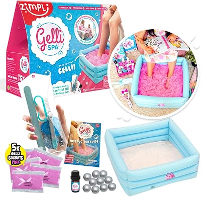 ZIMPLI Gelli Spa 5 Use Pack Pedicure Set Mint Oil Kids Pamper Party