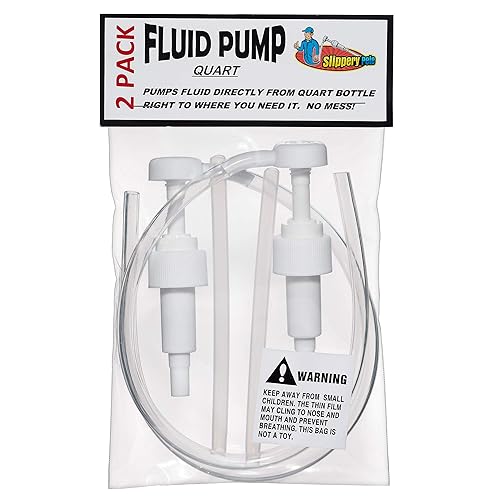 Slippery Pete Fluid Pump For Quart Bottles - 5cc Hand Pump For Gear Oil, Transmission & Differential Fluid Transfer