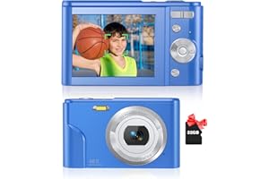 Zostuic 48MP Autofocus Digital Camera with 32Gb Card Compact Kid Camera 1080P Vlogging Camera with 16X Zoom, LCD Screen, 4-9 