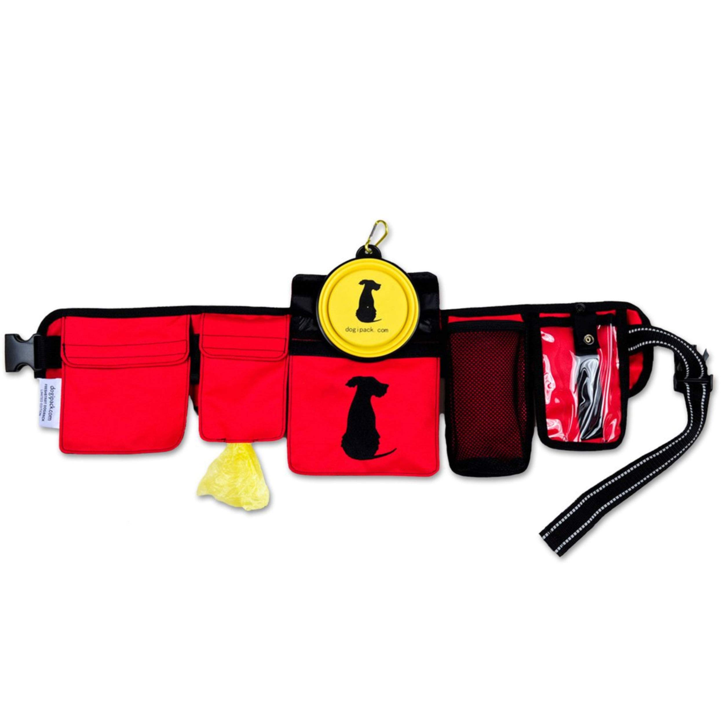 dog walking belt with water bottle holder