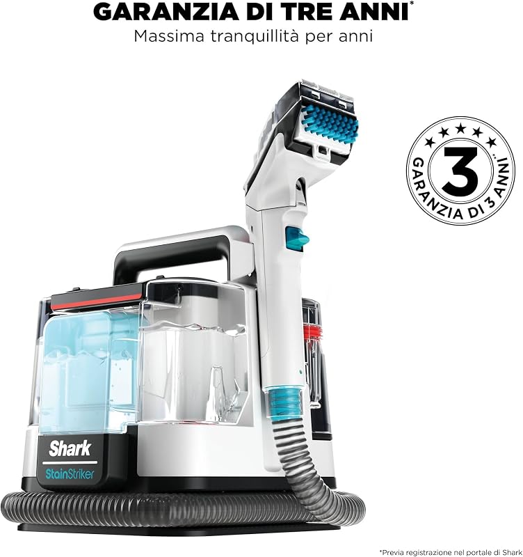 StainStriker, Pulitore Tappezzeria Smacchiatore, Portatile Bianco/Blu