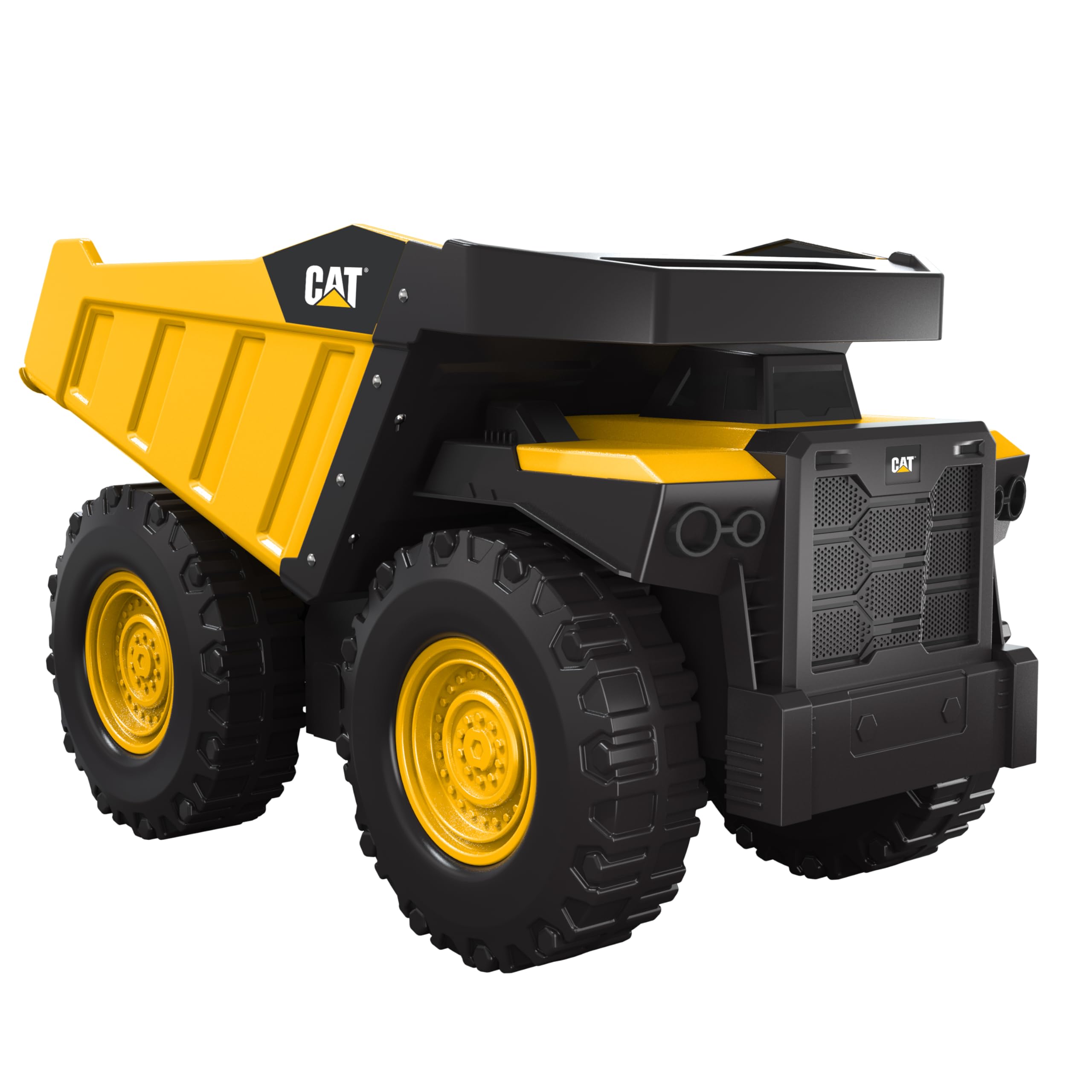 CAT Construction MIGHTY STEEL DUMP TRUCK, 50cm in length, 31cm in height. Made from heavy duty steel for outdoor play! For ages 3+